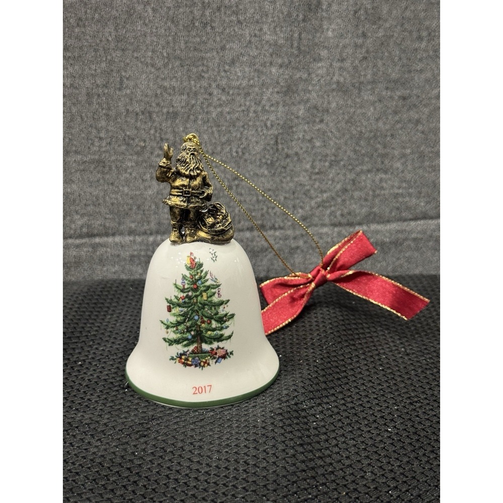 Spode Annual Bell Ornament American Santa‎ - Boxed 11701907 2017